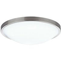 Dar Lighting - dar dover - Einfache runde Acryl Flush Deckenleuchte IP44 Satin Chrome von DAR LIGHTING