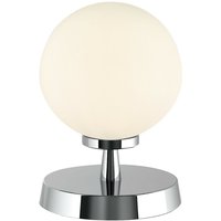 Dar Lighting - dar esben - Touch Tischlampe Chrom poliert mit Opalglas von DAR LIGHTING