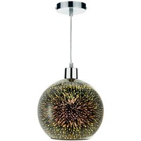 Dar kai - kai Easy Fit Pendelleuchte Speckled 3D Glass von DAR LIGHTING