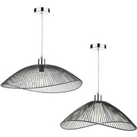 Dar onza - Drahtgestell Easy Fit Pendelleuchte Schwarz Twin Pack von DAR LIGHTING