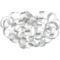 DAR RAWLEY - G9 Flush Deckenleuchte Gebürstetes Aluminium, 5x G9 von DAR LIGHTING