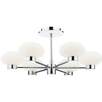 Dar Lighting - dar system - Semi Flush Deckenleuchte Licht poliert Chrom, 6x G9 von DAR LIGHTING