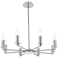 DAR TYLER - Pendelleuchte Satin Nickel, 8x E14 von DAR LIGHTING