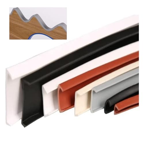 3 Meter selbstklebendes U-förmiges Furnierkantenband, flexibles selbstklebendes weiches PTE-Kantenband for die Möbelrestaurierung(White,50mm) von DARANCA