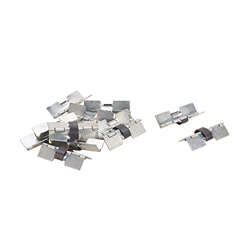Hardware-Scharniere, 12 Stück, Scharniere für Schrank, Schublade, Schrank, Box, Mini-Tür, Fenster, Schublade, Stoßscharniere, Silberfarben Hardware-Scharniere, 12 Stück, Scharniere für Schrank, Schublade, Schrank, Box, Mini-Tür, Fenster, Schublade, Stoßscharniere, Silberfarben von DARANCA