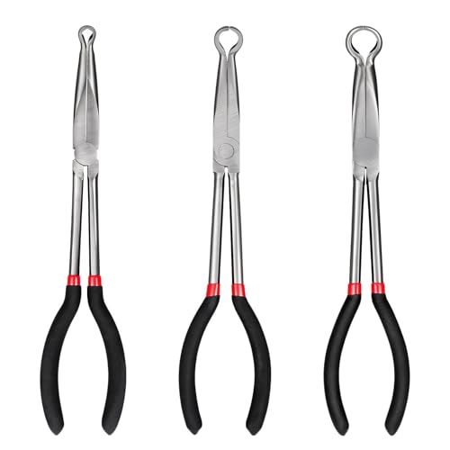 3-teiliges 11-Zoll-Schlauchgreifzangen-Set – 5/16 Zoll, 1/2 Zoll, 3/4 Zoll Durchmesser – Werkzeug 3-teiliges 11-Zoll-Schlauchgreifzangen-Set – 5/16 Zoll, 1/2 Zoll, 3/4 Zoll Durchmesser – Werkzeug von DARBCGH