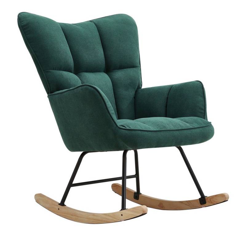 DARDVORLAG Schaukelstuhl mit stabilem Metallgestell und einem hochwertigen Schaukelstuhlgestell (1 St), mit rutschfestem Fusspolster und weicher Polsterung, 91 × 71 × 98.5 cm von DARDVORLAG