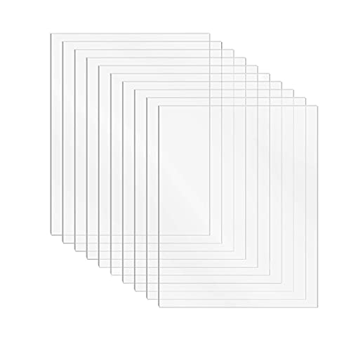 DARENYI 10 Pcs Klare Acrylglas Kunststoffplatten 1mm Transparente Acrylglas Platte Plexischeiben Klare Acrylglas Transparent Acrylplatte für Fotorahmen, Projektausstellung, Malerei (18 x 13cm) von DARENYI