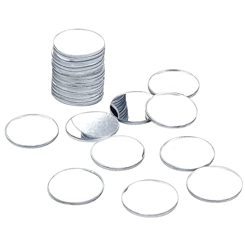 DARENYI 20 Stück Spiegel 6cm Klebespiegel Spiegel Selbstklebende Fliesenspiegel Glas Spiegel DIY Rahmenlos Spiegelfliesen für Zuhause Schlafzimmer Wohnzimmer Dekor von DARENYI