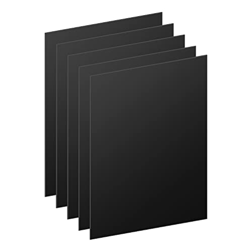 DARENYI 5 Stück Plexiglas Platten Acrylplatten Plexiglas Schwarz Kunststoffplatte Acrylglas Geschnittene Kunststoffplatte für Househld Dekoration, Display, Bilderrahmen, Malerei (25 x 20cm) von DARENYI