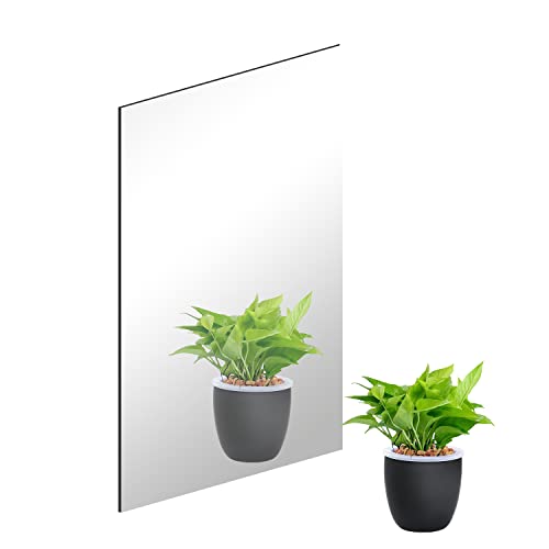 DARENYI Selbstklebend Spiegel Glas Spiegel zum Kleben Wanddekoration Klebespiegel Poliertem Rand für Badezimmer Fitnessstudio Wohnzimmer Schlafzimmer Flur Wände (30 X 21CM) von DARENYI