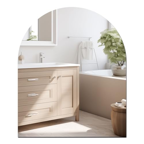 Klebespiegel Selbstklebend,HD Klebespiegel Spiegel,Wanddekoration Dekospiegel,Rahmenlos Spiegel,Selbstklebende Fliesenspiegel,für Wand Schule Zuhause Wohnzimmer Badezimmer Schlafzimmer(35.5*30cm) von DARENYI