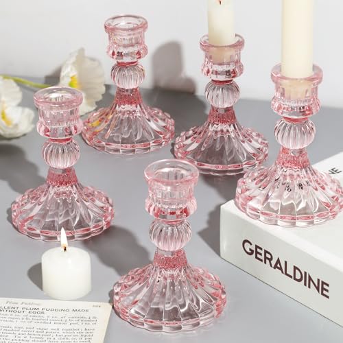 Kerzenhalter-Set, 10,2 cm hoch, Kerzenhalter, Glaskerzenhalter, Großpackung für Hochzeit, Party, Zuhause, Tischdekoration, Festival-Geschenke und Fensterbank-Dekoration, 12 Stück Kerzenhalter-Set, 10,2 cm hoch, Kerzenhalter, Glaskerzenhalter, Großpackung für Hochzeit, Party, Zuhause, Tischdekoration, Festival-Geschenke und Fensterbank-Dekoration, 12 Stück von DARJEN