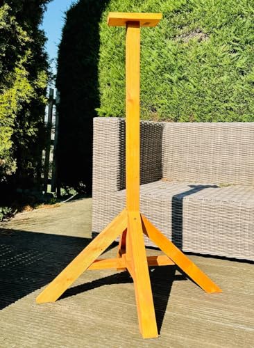 DARLUX massiver Ständer für Vogelhäuser, Vogelhäuschen, Futterstellen, M-XL Vogelhausständer Braun von DARLUX