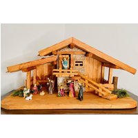 Darlux Weihnachts - Holz Krippe + Figuren Dekoration Handgefertigt Holzschnitzerei Jahreszeitliche Darlux Weihnachts - Holz Krippe + Figuren Dekoration Handgefertigt Holzschnitzerei Jahreszeitliche von DARLUXShop