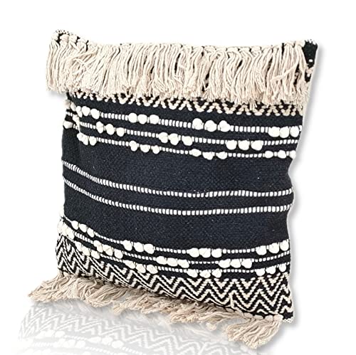 DARO DEKO 100% Baumwoll Kissenbezug 45 x 45cm Boho Kissen Sofakissen Dekokissen Couch von DARO DEKO