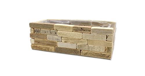 DARO DEKO Blumenkasten aus Holz mit Einsatz S - 30 x 14 x 10,5cm von DARO DEKO