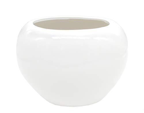 DARO DEKO Design-Vase Hochglanz weiß 27cm x 20cm DARO DEKO Design-Vase Hochglanz weiß 27cm x 20cm von DARO DEKO