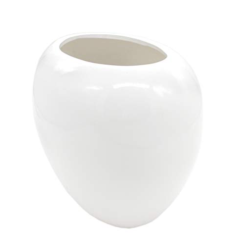 DARO DEKO Design-Vase Hochglanz weiß 33cm x 25cm DARO DEKO Design-Vase Hochglanz weiß 33cm x 25cm von DARO DEKO