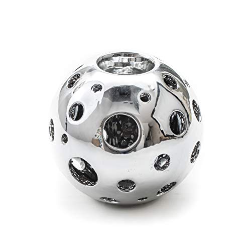 DARO DEKO Keramik Kugel Teelicht Silber Ø 13,5cm - 1 Stück DARO DEKO Keramik Kugel Teelicht Silber Ø 13,5cm - 1 Stück von DARO DEKO