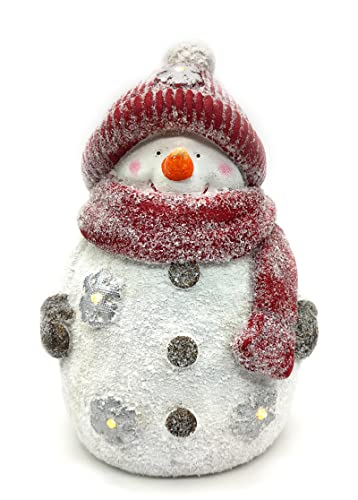 DARO DEKO Keramik LED Schneemann 24 x 35cm Dekofigur Weihnachtsdeko DARO DEKO Keramik LED Schneemann 24 x 35cm Dekofigur Weihnachtsdeko von DARO DEKO