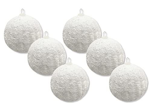 DARO DEKO Kugeln mit Schnee Ø7cm - 6 Stück von DARO DEKO