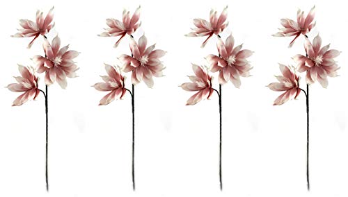 DARO DEKO Kunstblume 100cm Magnolie spitz in alt-rosa 4 Stück von DARO DEKO