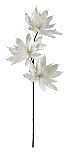 DARO DEKO Kunstblume 100cm Magnolie spitz in weiß 1 Stück von DARO DEKO