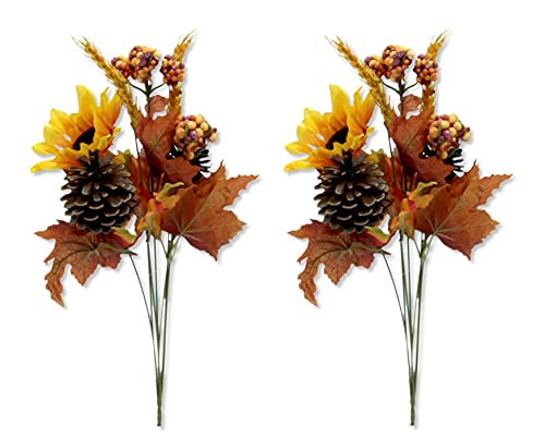 DARO DEKO Kunstpflanze Strauch Blätterwedel Strauß Herbstmix 21 x 43cm 2 Stück DARO DEKO Kunstpflanze Strauch Blätterwedel Strauß Herbstmix 21 x 43cm 2 Stück von DARO DEKO