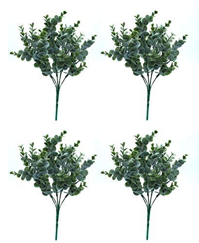 DARO DEKO Kunstpflanze Strauch Eukalyptus 32cm 4 Stück von DARO DEKO