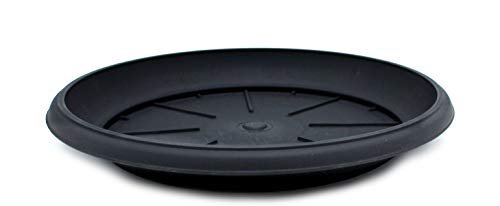 DARO DEKO Kunststoff Blumentopf Untersetzer 1 Stück - Ø 23cm anthrazit von DARO DEKO
