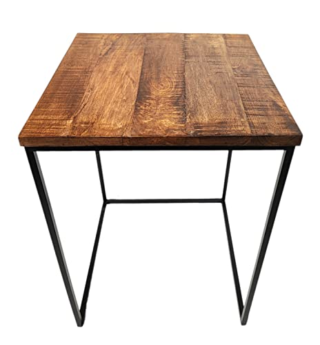 DARO DEKO Mango Holz Beistelltisch eckig - 38 x 53 cm - Couchtisch quadratisch von DARO DEKO