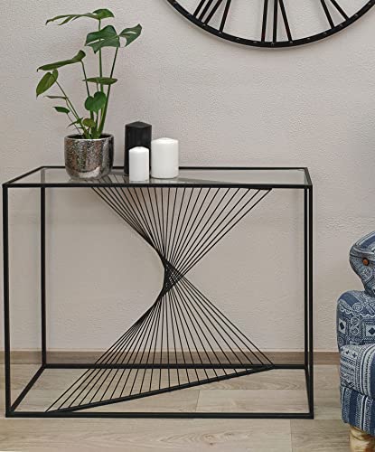 DARO DEKO Metall 3D Design Möbel schwarz Sideboard 107 x 80cm von DARO DEKO