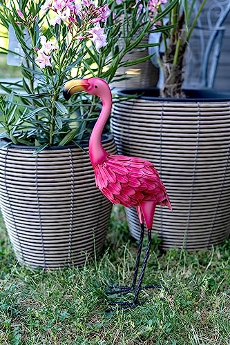 DARO DEKO Metall-Figur Flamingo 1 Stück - L - 22 x 54cm von DARO DEKO