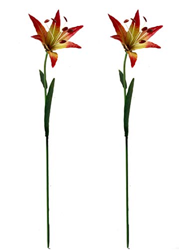 DARO DEKO Metall Garten-Stecker Lilie 76cm 2 Stück von DARO DEKO