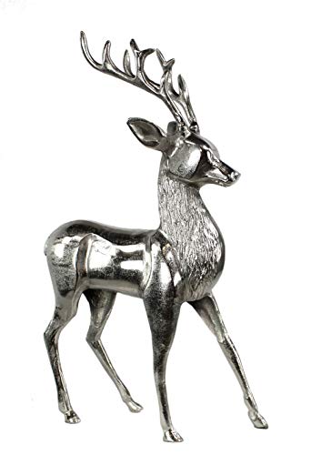 DARO DEKO Metall Rentier Silber glänzend 34 x 60cm DARO DEKO Metall Rentier Silber glänzend 34 x 60cm von DARO DEKO