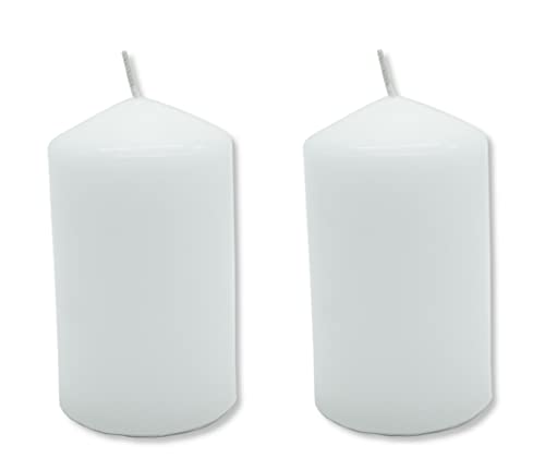DARO DEKO Stumpenkerze Säulenkerze weiß Ø 7 x 12,5cm - 2 Stück DARO DEKO Stumpenkerze Säulenkerze weiß Ø 7 x 12,5cm - 2 Stück von DARO DEKO