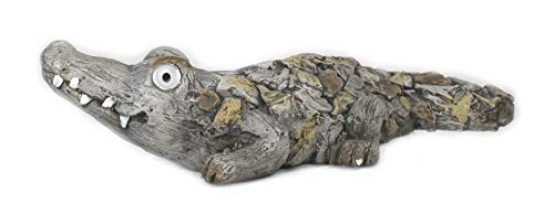 DARO DEKO Tier Figur in Stein-Optik Krokodil mit LED Augen 74 x 29cm von DARO DEKO