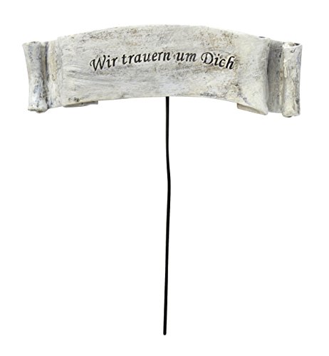 DARO DEKO Trauer-Deko Schriftzug-Stecker - Wir trauern Um Dich DARO DEKO Trauer-Deko Schriftzug-Stecker - Wir trauern Um Dich von DARO DEKO