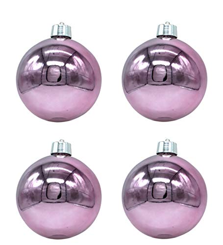 DARO DEKO Weihnachts-Kugel XXL Ø 20cm - 4 Stück rosa glänzend DARO DEKO Weihnachts-Kugel XXL Ø 20cm - 4 Stück rosa glänzend von DARO DEKO