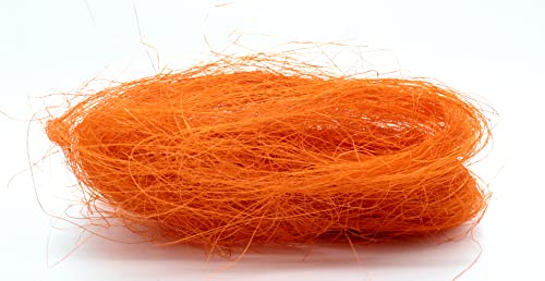 Kunstgras Paket 5 Stück Deko-Gras Ostergras Füllmaterial DIY Holzwolle Dekomaterial orange von DARO DEKO