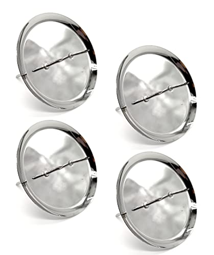 Metall Kerzenhalter Stecker Silber Ø 7,5cm DIY Kranz Kerzen-Deko Gebinde von DARO DEKO