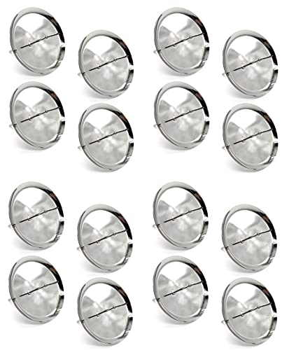 Metall Kerzenhalter Stecker Silber Ø 7,5cm 4 Sets DIY Kranz Kerzen-Deko Gebinde von DARO DEKO