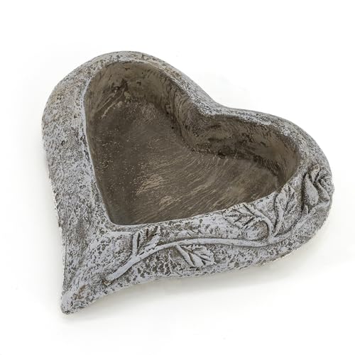 Trauer-Deko Zement Pflanzschale Herz mit Rosen 23 x 22cm Trauer-Deko Zement Pflanzschale Herz mit Rosen 23 x 22cm von DARO DEKO