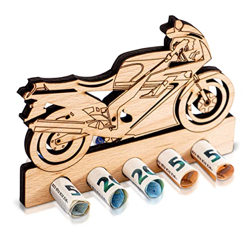 DARO Design - Motorrad Rennmaschine - Geldgeschenk Holz von DARO Design