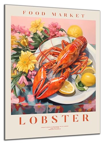 DARO Design - Wand-Bild Abstrakt Hummer Languste auf 6mm HDF 30x20 cm - Wand-Deko Bilder Geschenk DARO Design - Wand-Bild Abstrakt Hummer Languste auf 6mm HDF 30x20 cm - Wand-Deko Bilder Geschenk von DARO Design