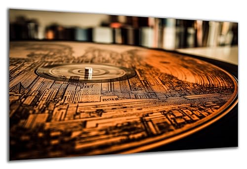 DARO Design - Wand-Bild auf 6mm HDF 30x20 cm Musik Schallplatte LP - Wand-Deko Bilder Geschenk von DARO Design