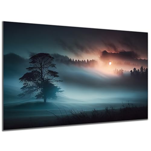 DARO Design - Wand-Bild auf 6mm HDF 40x30 cm Nebel Landschaft - Wand-Deko Bilder Geschenk von DARO Design