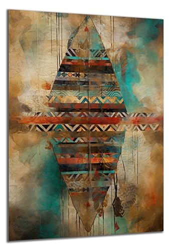 DARO Design - Wand-Bild auf 6mm HDF 84x56 cm Wand-Kunst afrikanisch - Wand-Deko Bilder Geschenk von DARO Design
