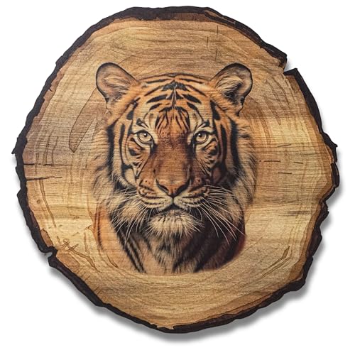 DARO Design - Wandbild Tiger Größe 45cm - Kunstdruck aufhängefertig - Wanddekoration Thema Jagd, Natur, Tiere von DARO Design